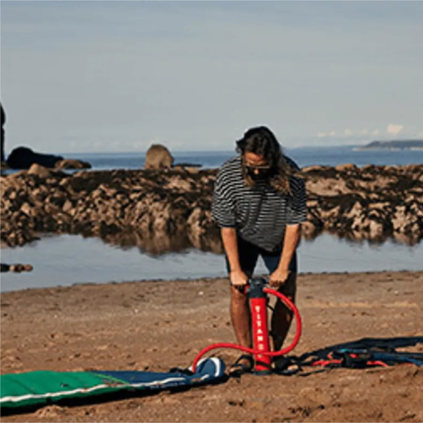 2024 Red Paddle Co 12'6'' Voyager Msl Stand Up Paddle Board , Taske, Pumpe, Pagaj & Snor Hård Pakke 001-012-002-0078 - Grøn
